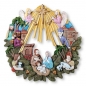 Preview: Krippenkranz – Nativity Wreath – 40,6 cm Durchmesser – Schrühware