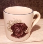 Preview: Keramik-Tasse  - Becher mit Wunschname – Motiv: 1 x Hund – Black Labrador