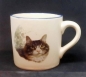 Preview: Keramik-Tasse  - Becher mit Wunschtext – Motiv: 1  x Katze – Tabby