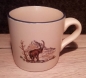 Preview: Keramik-Tasse  - Becher mit Wunschname – Motiv: 2 x Steinbock