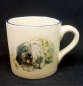 Preview: Keramik-Tasse  - Becher mit Wunschname – Motiv: 1 x Hund – Bobtail – Old English Sheepdog