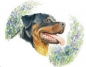 Preview: Keramik-Tasse - Becher mit Wunschname – Motiv: 1 x Hund – Rottweiler