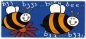 Preview: Keramik-Tasse  - Becher mit Wunschname – Rundum-Motiv: Busy Bee – Biene