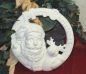 Preview: Christmas Plaque – Santa-Plakette – 25 cm Ø – Schrühware