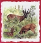 Preview: 10 Bögen je 17 x 37,5 cm - VLOEI-Dekormotiv 04 - Rehe