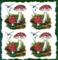Preview: 10 Bögen je 17 x 37,5 cm - VLOEI-Dekormotiv 14 - Fliegenpilz