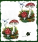 Preview: 10 Bögen je 17 x 37,5 cm - VLOEI-Dekormotiv 14 - Fliegenpilz