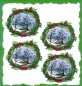 Preview: 10 Bögen je 17 x 37,5 cm - VLOEI-Dekormotiv 22 - Winterlandschaft