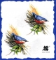 Preview: 10 Bögen je 17 x 37,5 cm - VLOEI-Dekormotiv 29 - Vogel