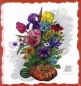 Preview: 10 Bögen je 17 x 37,5 cm - VLOEI-Dekormotiv 40 - Blumengebinde
