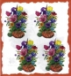 Preview: 10 Bögen je 17 x 37,5 cm - VLOEI-Dekormotiv 40 - Blumengebinde
