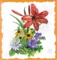 Preview: 7 Bögen je 17 x 37,5 cm - VLOEI-Dekormotiv 49 - Sommerblumen