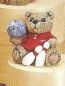 Preview: Sportteddy – Bowling – ca. 8 cm hoch – Schrühware