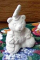 Preview: Weihnachtsbär – mit Hühnern – Tag 3 -  (ohne Basis) – ca. 10 cm hoch – Schrühware