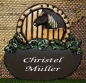 Preview: Töpfer-Türschild – Pferd am Gatter – 16 x 15 cm – Reliefbild – aufwändige Handarbeit