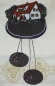 Preview: Töpfer-Türschild – Haus mit Erker und 2 Anhängern - 18 x 30 cm – Reliefbild – schöne aufwändige Handarbeit