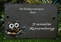 Preview: Töpfer-Türschild – Eule – Viereck – 14,5 x 9,5 cm – Reliefbild – aufwändige Handarbeit