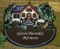 Preview: Töpfer-Türschild – Haus mit Treppe – 22 x 19,5 cm – sehr aufwändige Handarbeit – DISC