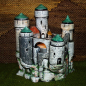 Preview: DocHolliday-Gießform - neu – Burg zum Beleuchten - 21,3 cm x 18,8 cm - USA