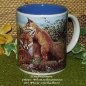 Preview: Decal – Fuchsfamilie – Rundum-Motiv für Tasse – 19 x 9 cm