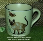 Preview: Keramik-Tasse  - Becher mit Wunschname – Motiv: 1 x Katze