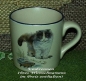 Preview: Keramik-Tasse  - Becher mit Wunschname – Motiv: 1 x Katze