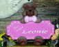 Preview: Keramik-Türschild – Teddy – 22 x 20 cm – Farbgestaltung auf Wunsch – Handarbeit