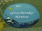 Preview: Keramik-Türschild – Delphin-Paar – 16,5 x 11 cm – Handarbeit – Unikat