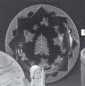 Preview: Weihnachtsteller mit Relief – 26 cm  Ø – Schrühware