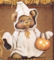 Preview: Halloween-Teddy – Geisterbär-Junge - 22 cm hoch - Schrühware