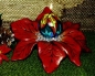 Preview: Kerzenständer Weihnachtsstern – Blüte – 17,8 cm Durchmesser – Schrühware