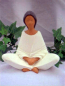 Preview: Indianerin mit Krug / Vase - sitzend – Serene Image Sitting – 12,5 cm hoch - Schrühware