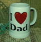 Preview: Bierkrug – Keramik-Krug - mit Wunschname – Motiv: 1 x I Love – 80 mm – Dad