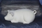 Preview: Schwein – liegend – 19 cm lang – Schrühware