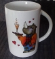 Preview: Keramik-Tasse  - Becher mit Wunschname – Motiv: 2 x Nashorn / Rhino