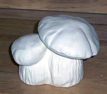 Doppel-Steinpilz – 13 cm hoch – Schrühware