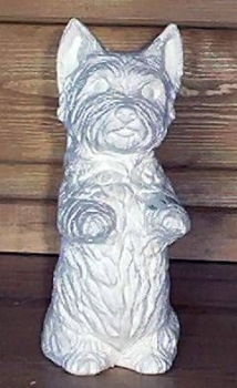Westi stehend – 20 cm hoch - Schrühware