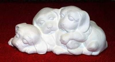 Drei kleine Welpen - zusammen – Schrühware