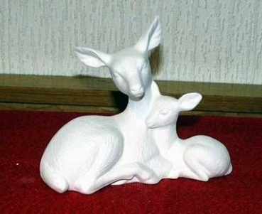 KIMPLE-Gießform – neu - Reh mit Jungem – 12,5 cm lang – USA
