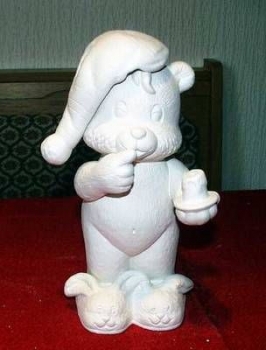 Teddy mit Nachtlicht - Schlafmütze – Hausschuhe – Schrühware