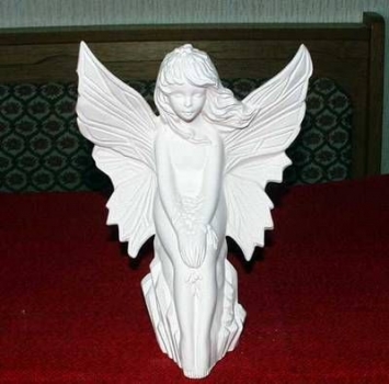 Winter-Elfe – 20 cm hoch – Schrühware