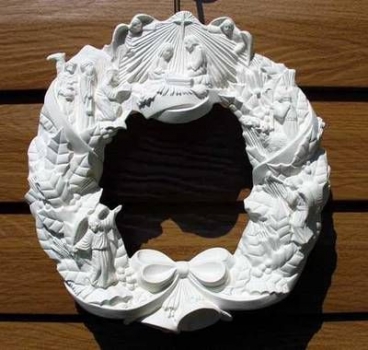 Weihnachtskranz – Krippenkranz – 35 cm Durchmesser – Schrühware