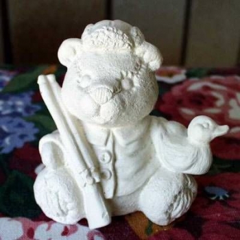 Berufs-Teddy – Jäger – ca. 8 cm hoch – Schrühware