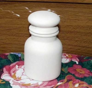 Preview: Apothekerdose – klein – 11 cm hoch - Schrühware Preview: Apothekerdose – klein – 11 cm hoch - Schrühware