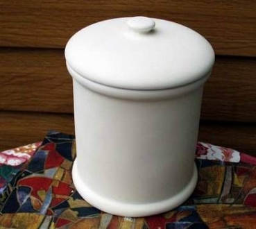 Glatter Behälter – Vorratsdose – 17,5 cm Ø – 23 cm hoch – Schrühware