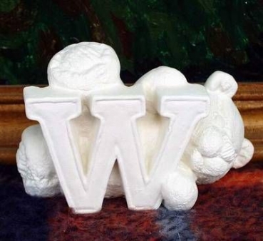 Buchstabenteddy - W - Schrühware