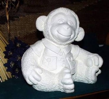 Affe sitzend - Schrühware