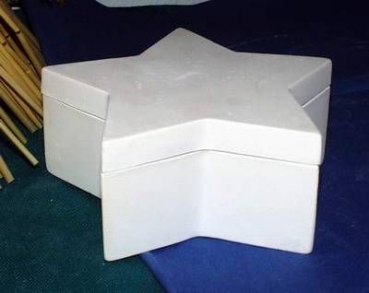 Kleine Sterndose – 15 cm Durchmesser - 6,8 cm hoch - Schrühware