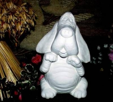 Hund - Basset- stehend – 31,3 cm hoch - Schrühware