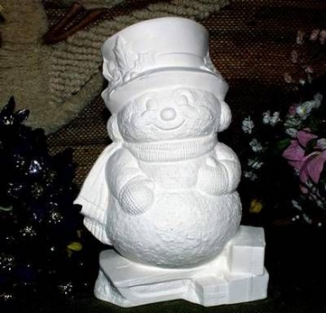 Schneemann auf Schlitten – Schrühware